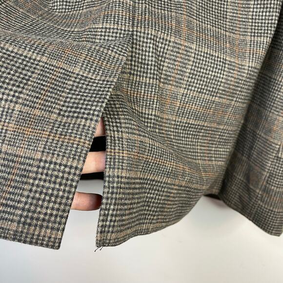 Old Navy Relaxed Blazer Jacket Brown Plaid Classic Womens Plus Size 2X New NWT - Picture 10 of 17